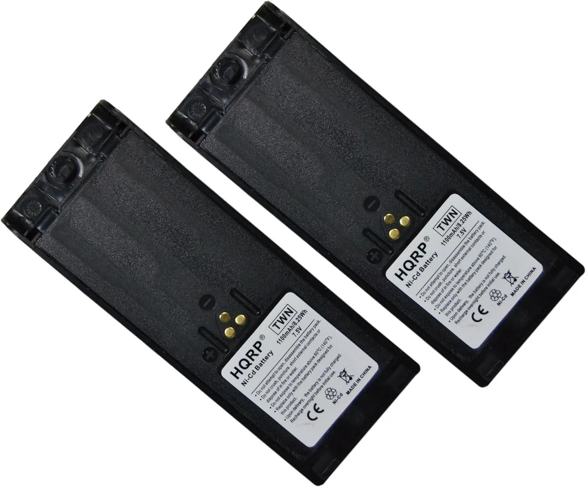 usbroway usbroway Two 7.5V 1100mAh Ni-Cd Batteries for Motorola Radios — product photo