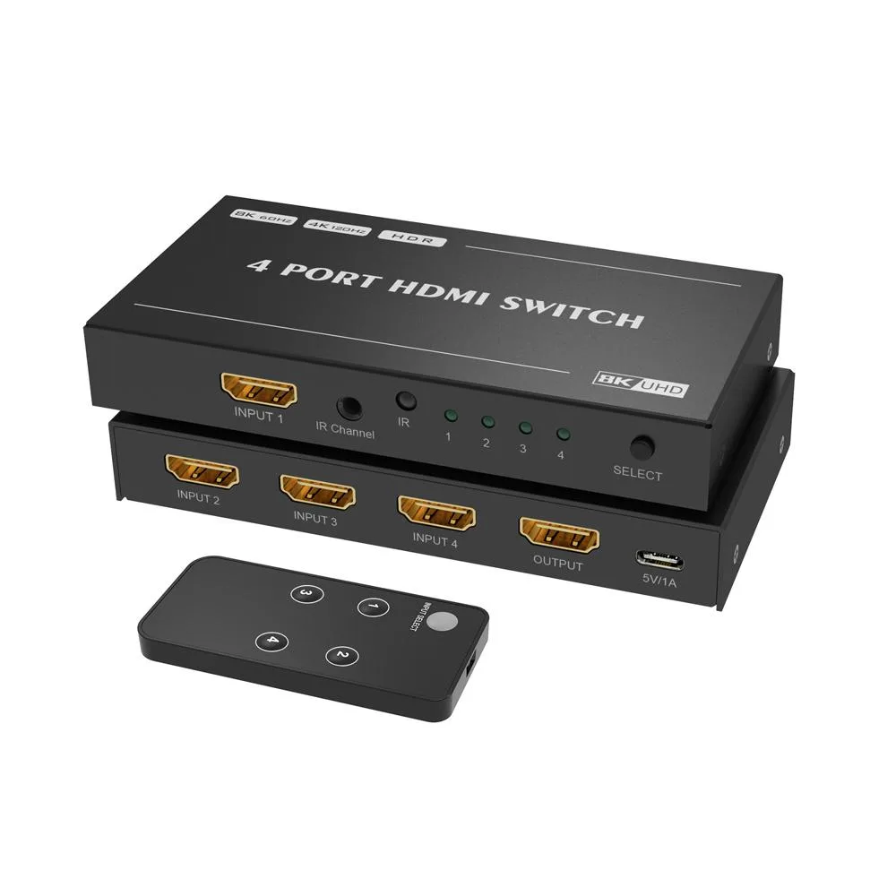 AUBEAMTO AUBEAMTO 4 Port 8K HDMI Switch 4 In 1 Out — product photo