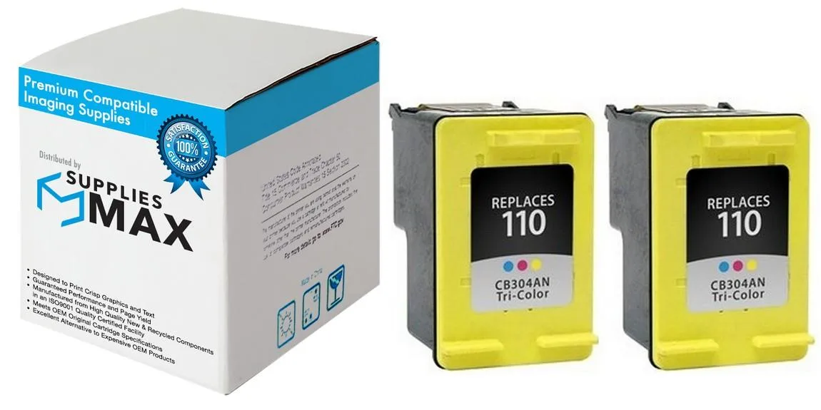 SuppliesMax SuppliesMax SA424AN Tri-Color Inkjet 2 Pack 55 Pages — product photo