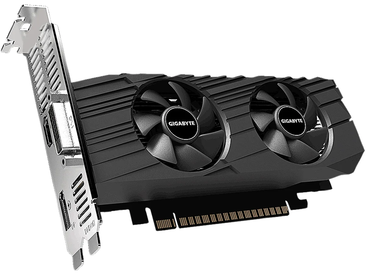 GIGABYTE GIGABYTE GV-N1650OC-4GL GeForce GTX 1650 graphics card — product photo