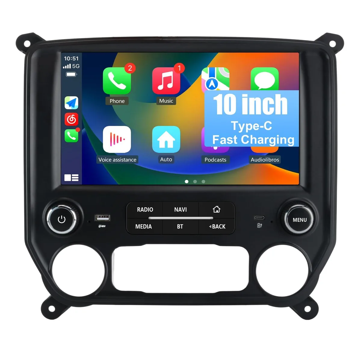 litillbuly litillbuly LIT751355440040 Android 13 2GB 32GB head unit — product photo
