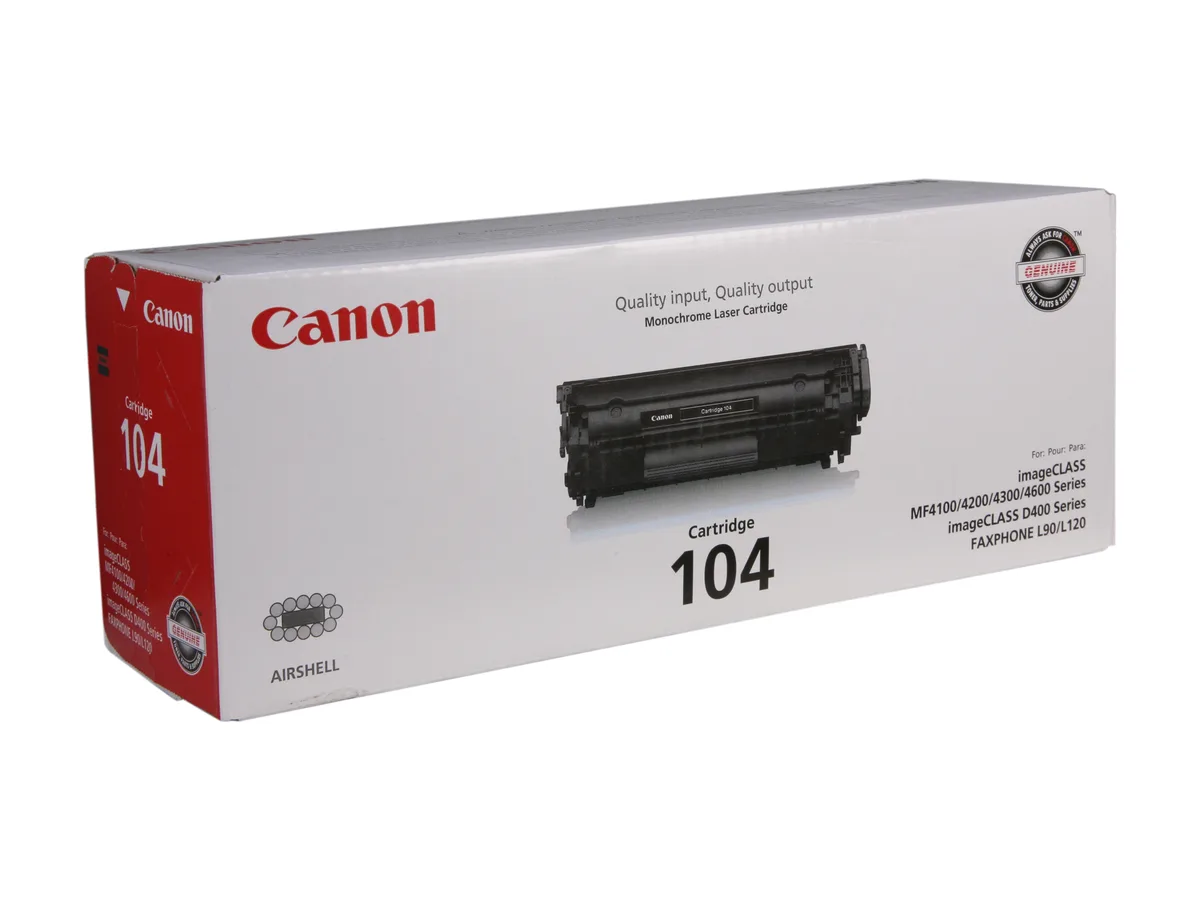Canon Canon 0263B001 CRG 104 Black Toner Cartridge Single Pack 2000 Pages — product photo
