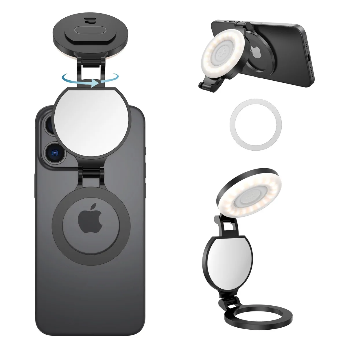  Cordv L8 Magnetic Selfie Light 360° Foldable 48g 100min — product photo