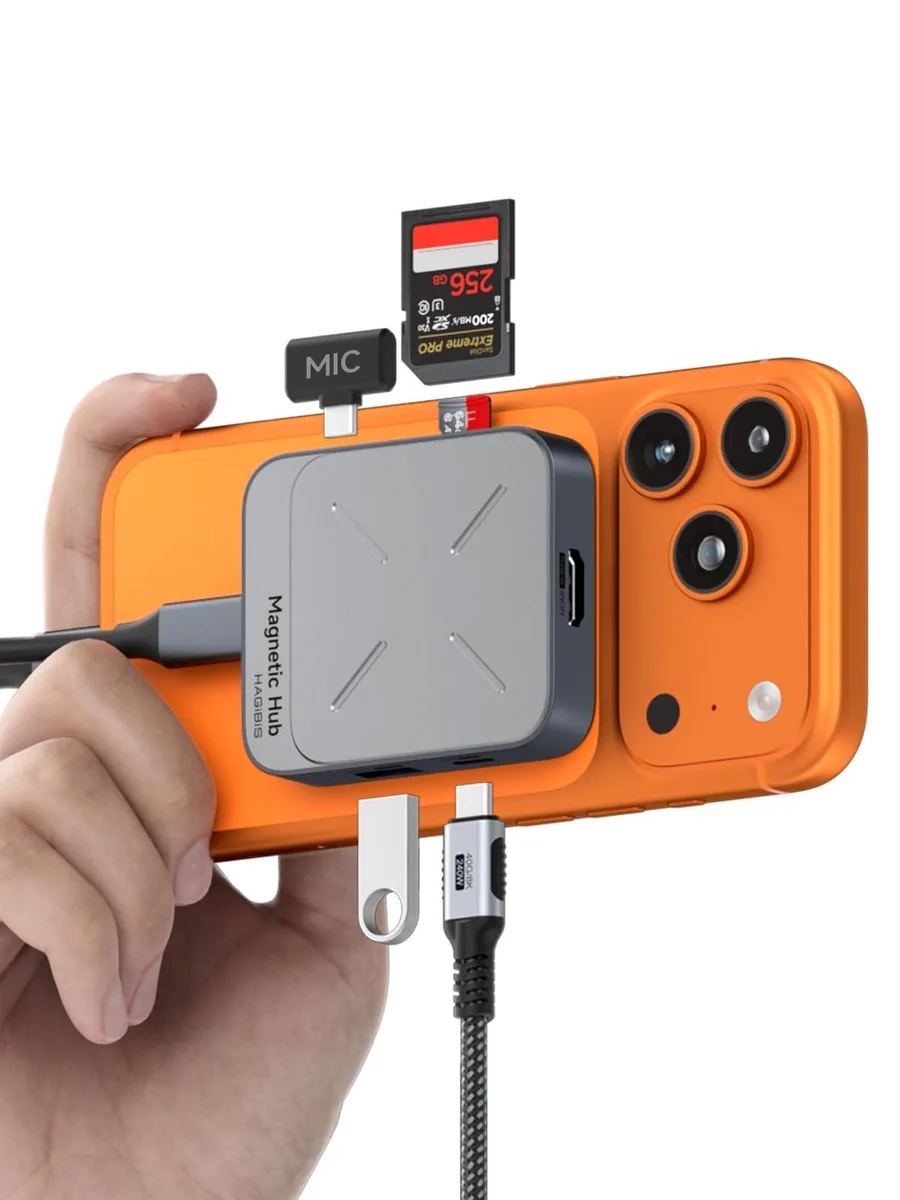 Shanghai Xinxie Industrial Co., Ltd. Shanghai Xinxie Industrial Co., Ltd. Magnetic USB C Hub 2 in 1 accessory — product photo