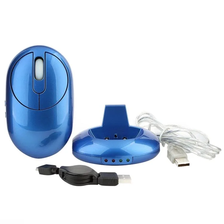 allentian allentian MZ-012 2.4GHz Wireless Mouse with 3-Port USB Hub (Blue/Black) — product photo