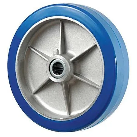 Eight inch polyurethane caster wheel with aluminum core