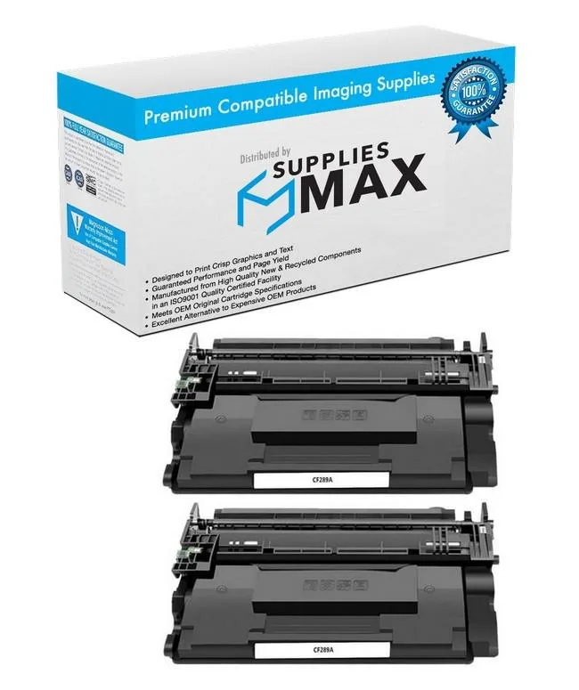 SuppliesMax SuppliesMax HEWCF289AD1 Black Toner Cartridge 2 Pack 5000 Pages — product photo
