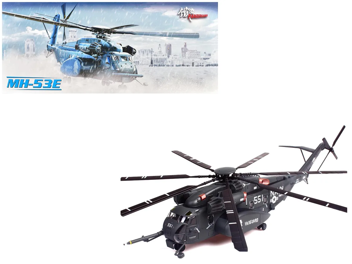Panzerkampf Panzerkampf MH-53E Sea Dragon "US Navy Vanguard Tail 551" Dark Gray 1/72 Diecast — product photo