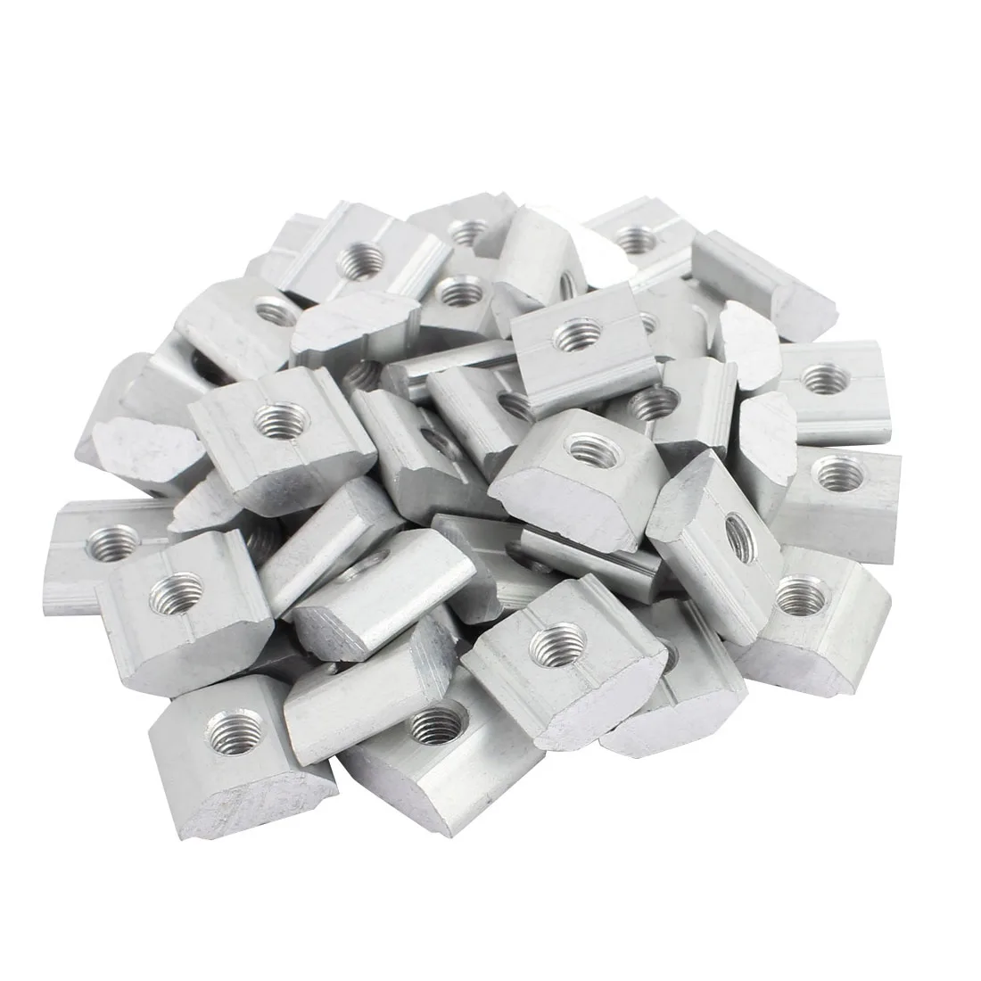 Unique-Bargains Unique-Bargains 50pcs Aluminum Solar Panel Mid Clamp Silver — product photo