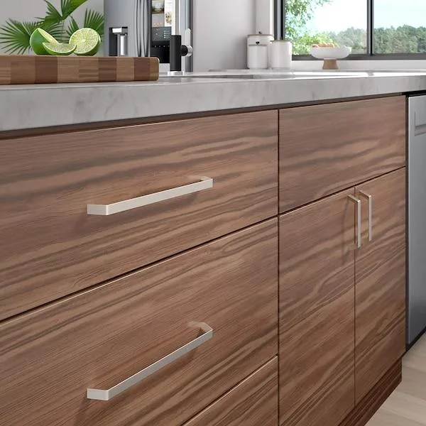 RICHELIEU RICHELIEU BP7348256195 10 1/8 in 256 mm Center-to-Center Brushed Nickel Cabinet Pull — product photo