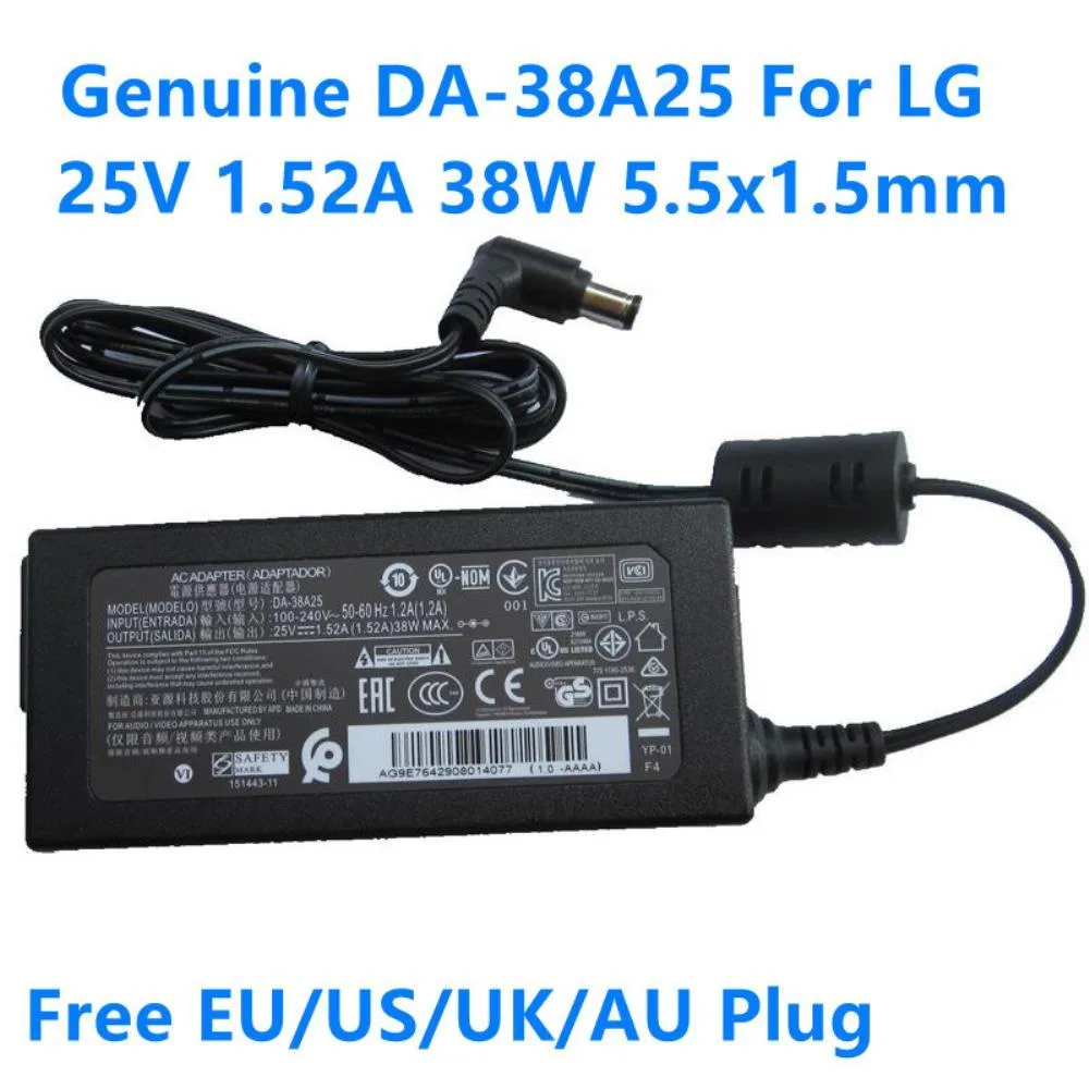 Graviton Graviton 25V 1.52A 38W AC adapter DA-38A25 DYF-2430 — product photo