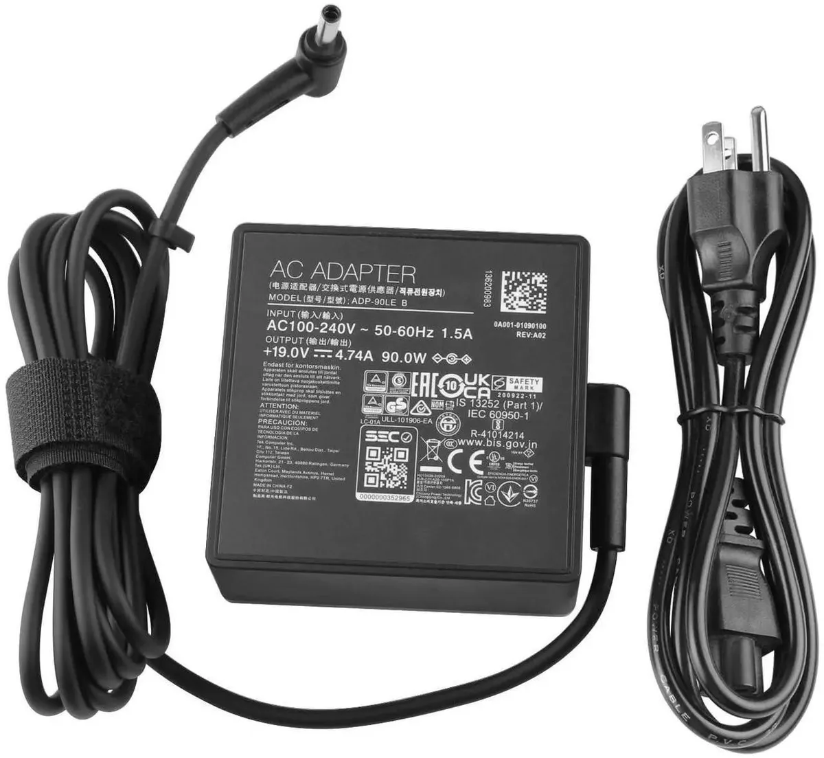 Vszerda Vszerda 90W 19V 4.74A laptop charger 4.5×3.0mm A19-090P2A — product photo