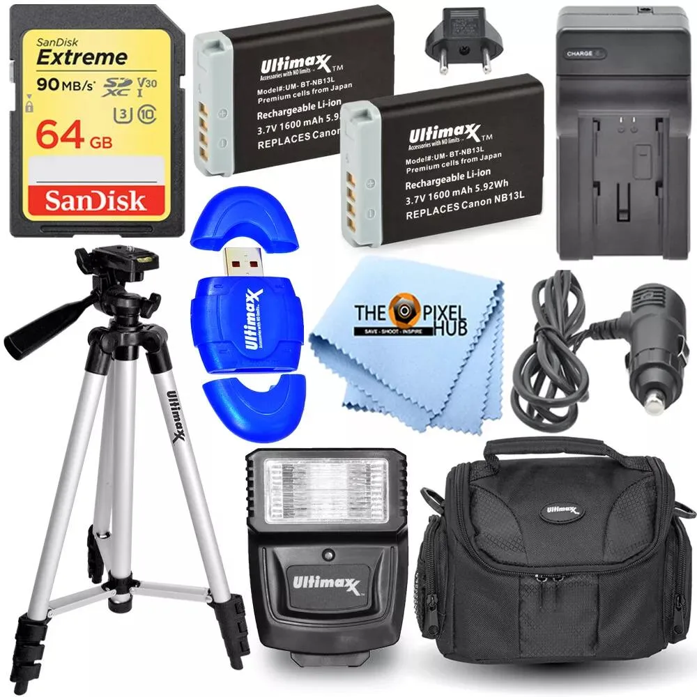 Ultimaxx Ultimaxx Mega Accessory Bundle Kit for Canon SX720 SX730 SX740 SX620 G7 X II III G5 X III — product photo