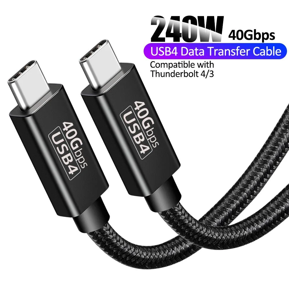 LUOM LUOM PQ006 USB4 cable 40Gbps 240W 8K@60Hz 3.3FT — product photo