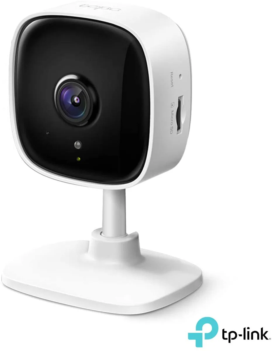 TP-Link TP-Link Tapo C100 1080p network camera, 30 ft night vision, 128 GB microSD — product photo