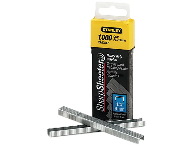 Stanley Stanley TRA704T 1/4" Leg Heavy-Duty Staples Box of 1000 — product photo
