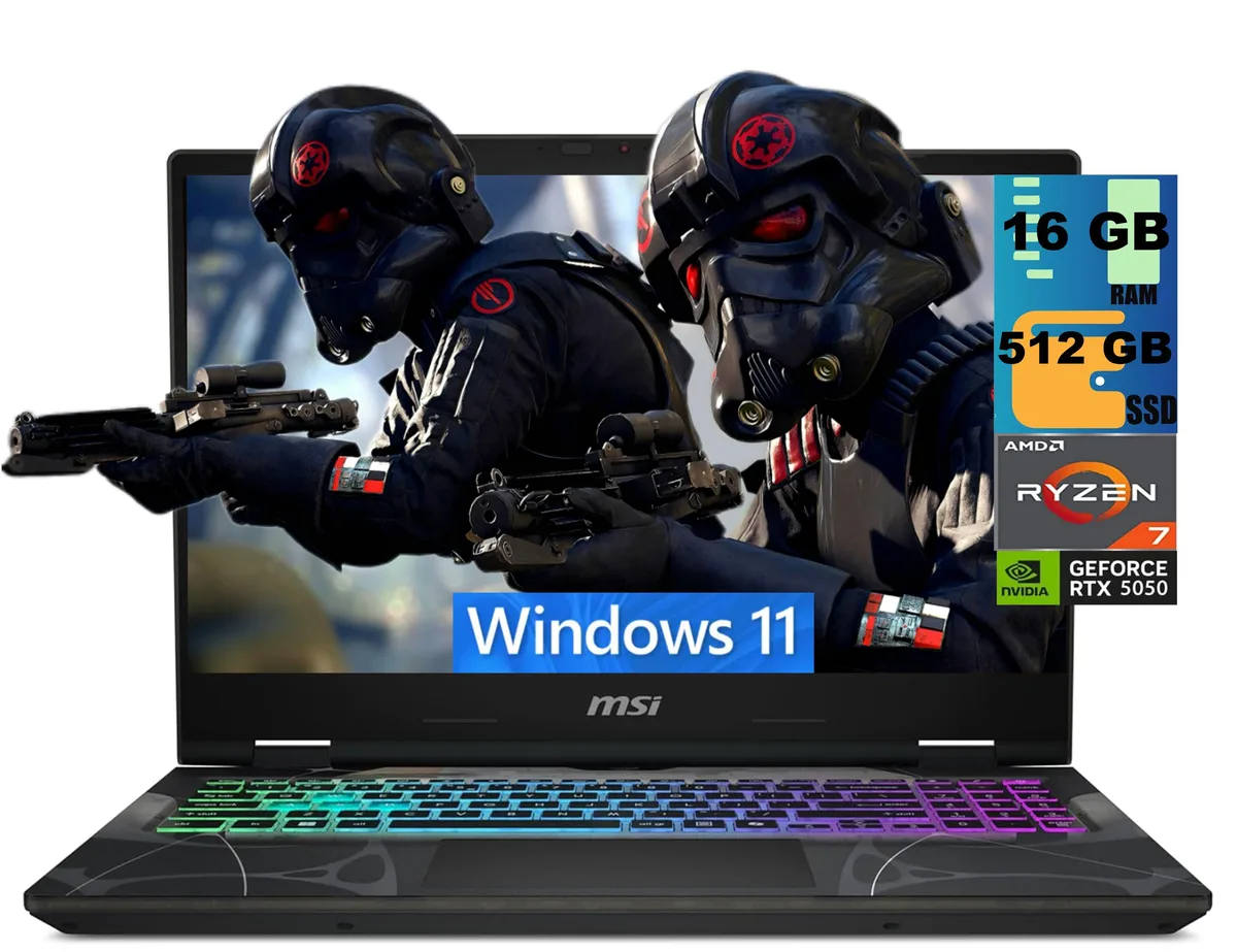 MSI MSI Cyborg A15 gaming laptop 15.6 FHD 144Hz Ryzen 7 260 RTX 5060 16GB 512GB — product photo