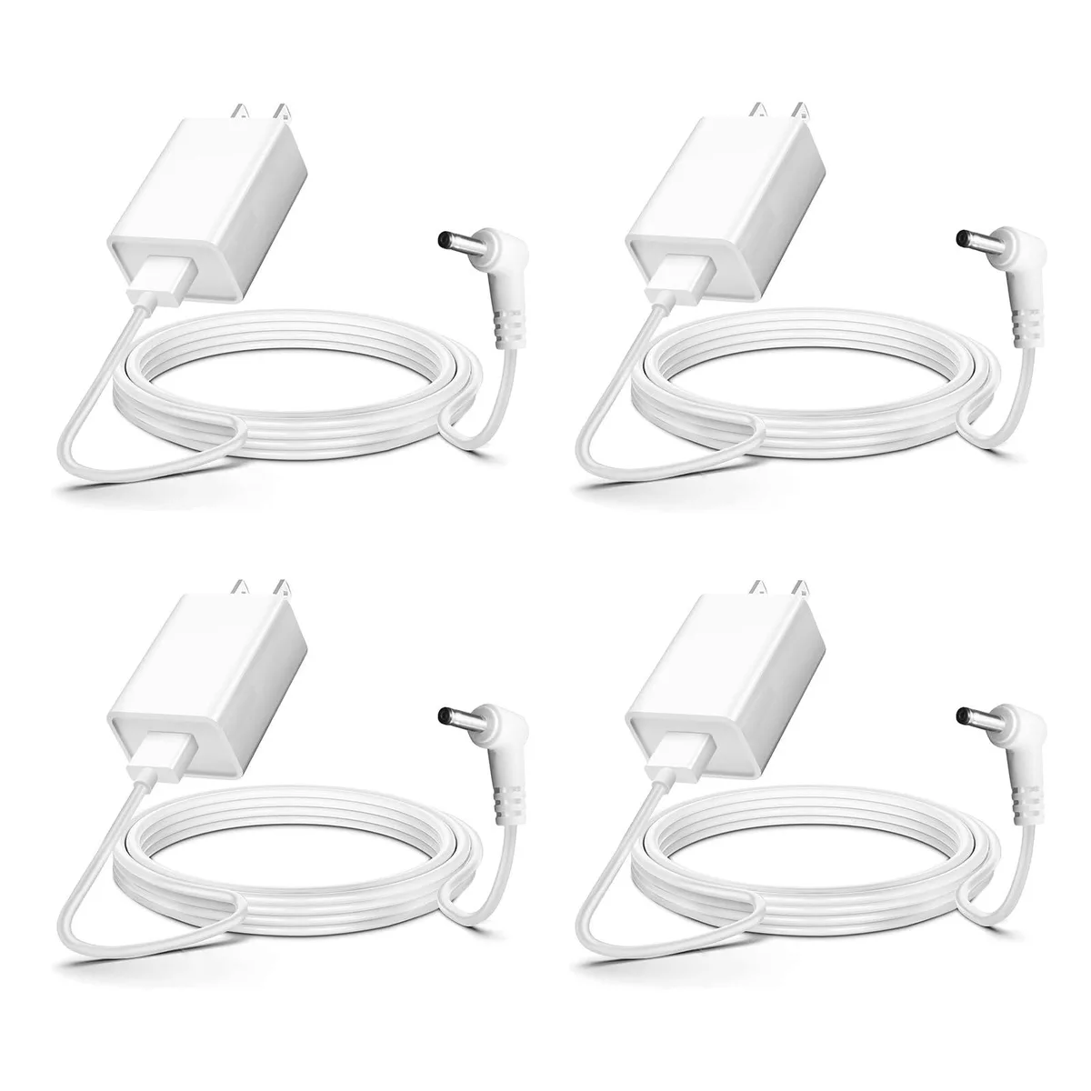  Love your yy 4-Pack 13.2ft Power Adapter Charger for Ring Stick Up Cam, Spotlight Cam, Pan Tilt Camera White — product photo