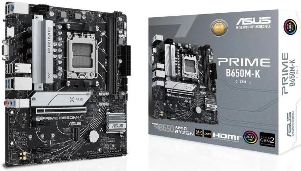 ASUS ASUS PRIME B650M-K AMD motherboard — product photo