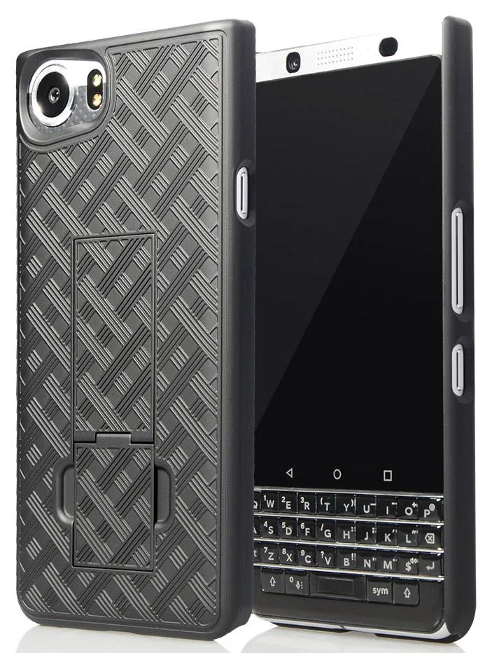 Nakedcellphone Nakedcellphone Ribbed Slim Case with Kickstand for BlackBerry KEYone (BBB100 Case) — product photo