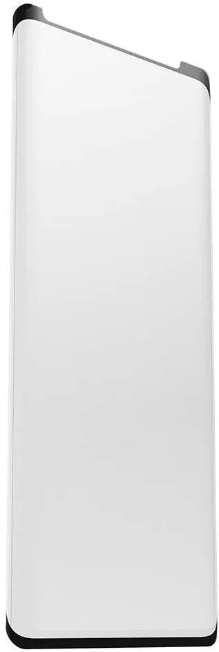 Clear rectangular screen protector with smooth glass surface and precise cutouts for Samsung Galaxy S9+