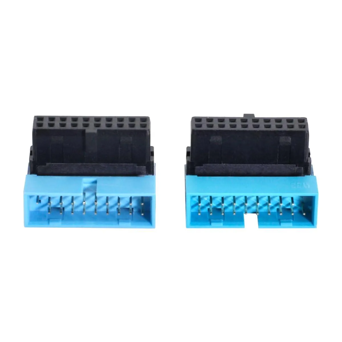 Fervit Fervit USB 3.0 20Pin Header Extension 90 Degree Angled Male to Female Adapter — product photo