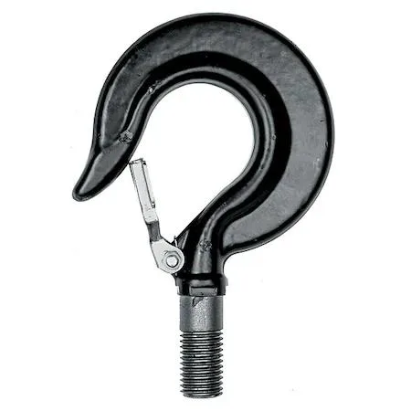 Steel top hook assembly with safety latch for 1000 lb hoist