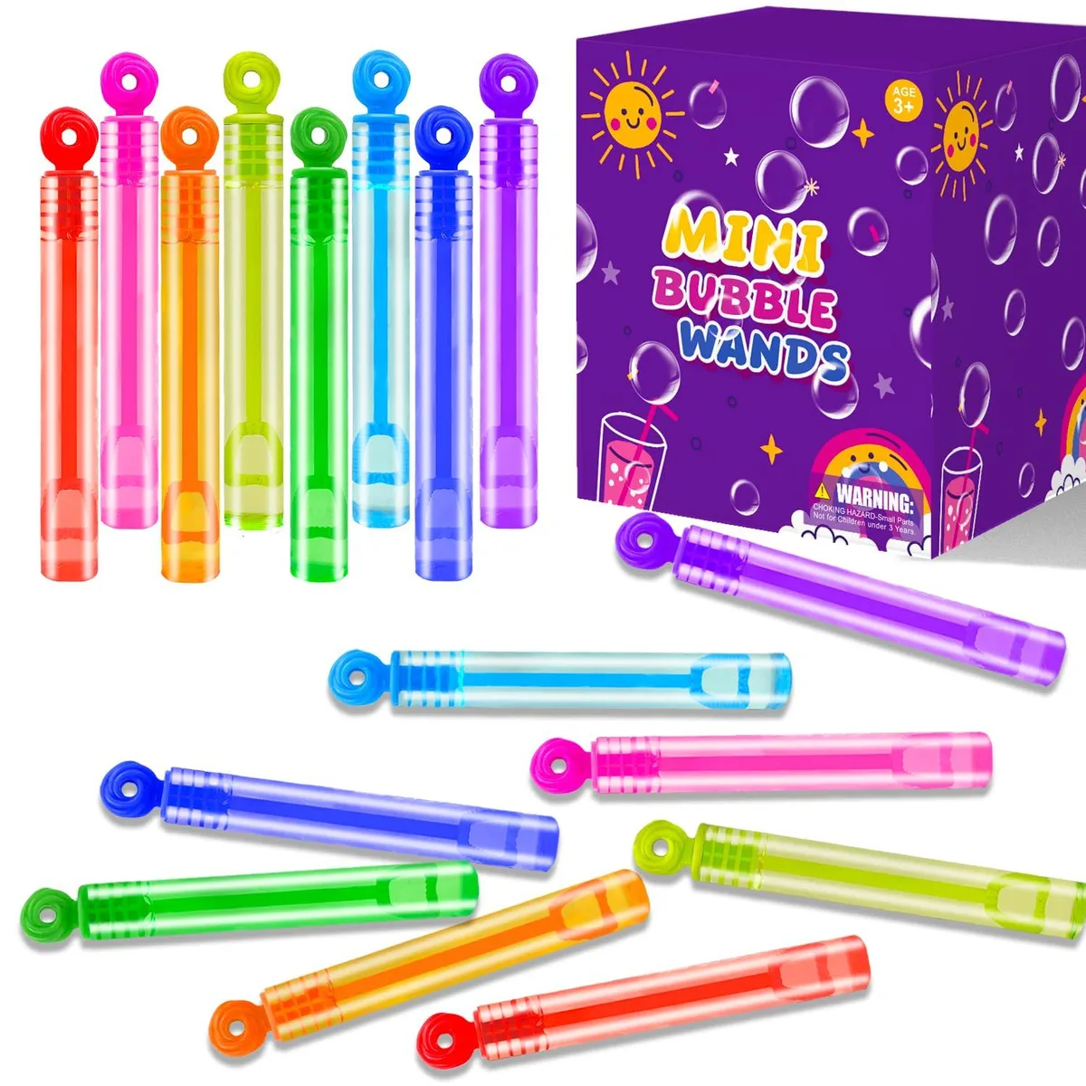 Leetous 32 Pack Mini Bubble Wands 4.2 in — product photo