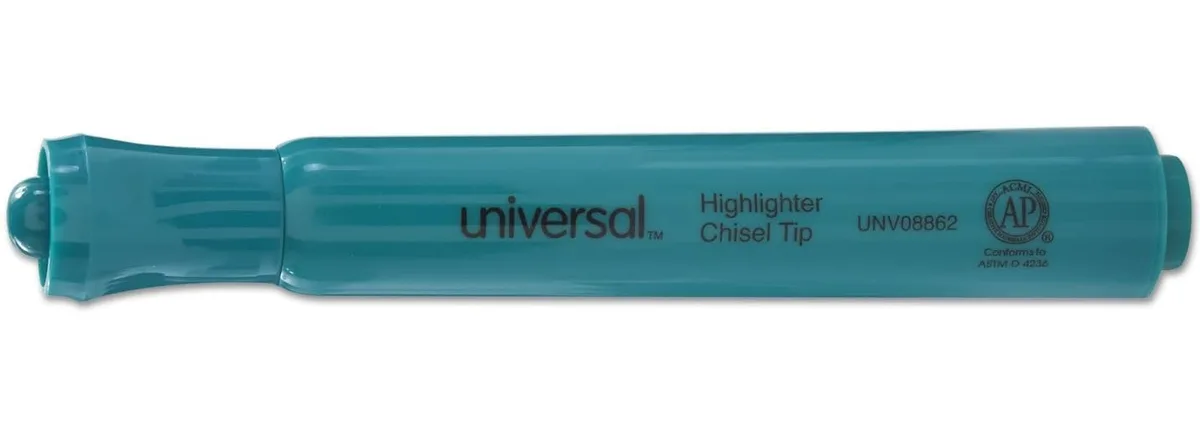 UNIVERSAL OFFICE PRODUCTS UNIVERSAL OFFICE PRODUCTS UNV08862 Marker Chisel Tip Fluorescent Green — product photo