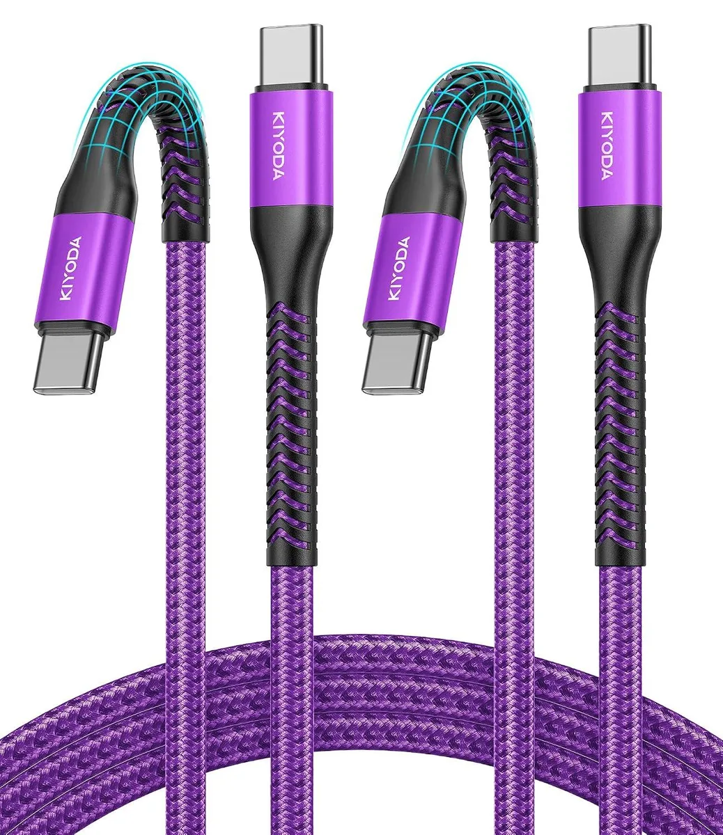 Hamzan Hamzan USB-A to USB-C cable 2-pack 3 ft grey — product photo