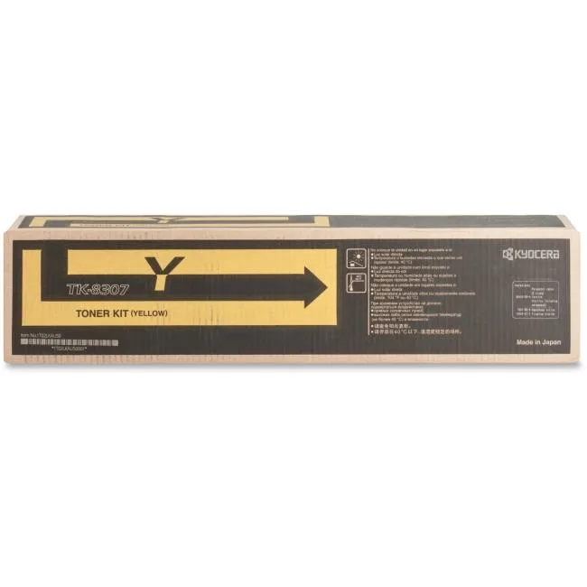 Kyocera Kyocera TK8307Y Yellow Toner Cartridge 15000 Pages — product photo
