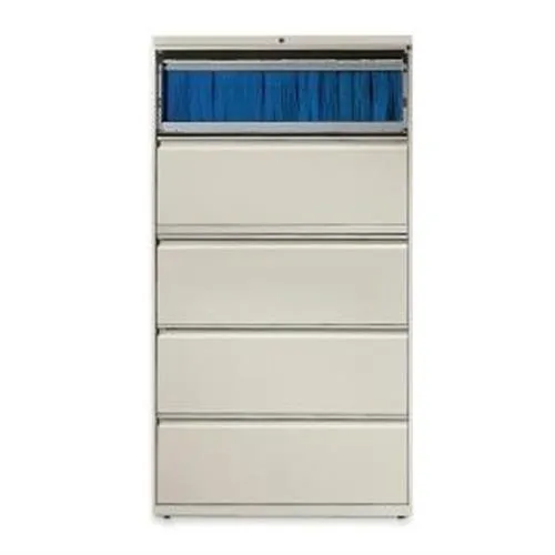Lorell Lorell 60442 lateral file 36 x 18.6 x 67.7 5 drawer office furniture — product photo