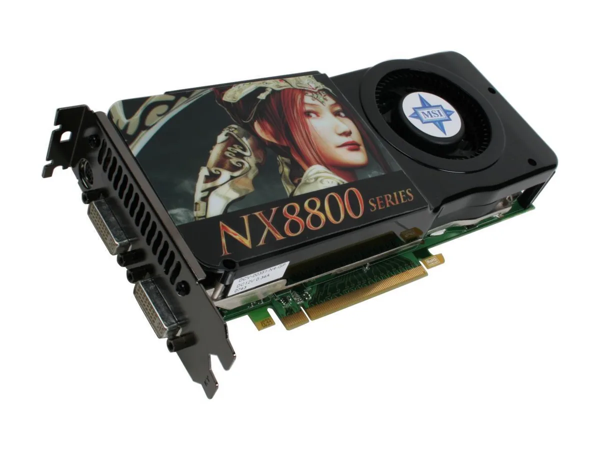 MSI MSI GeForce 8800GTS (G92) NX8800GTS-T2D512E OC graphics card — product photo