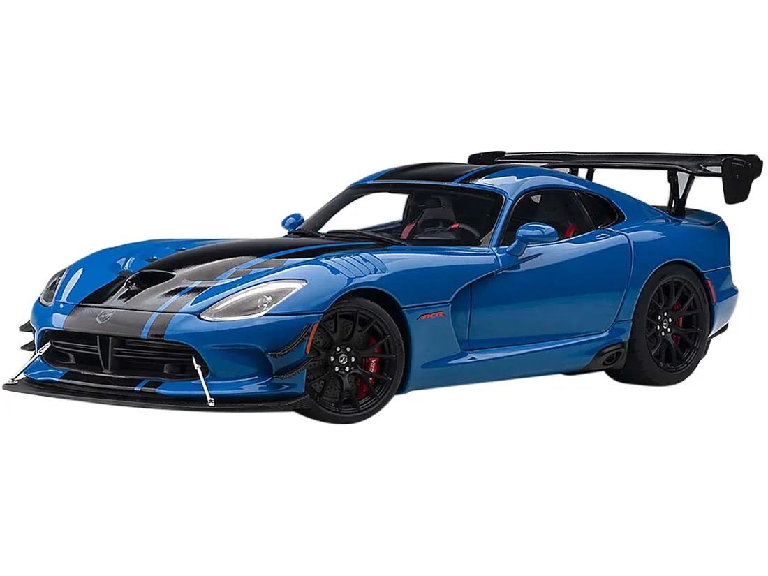 Autoart Autoart 2017 Dodge Viper ACR Competition Blue with Black Stripes 1/18 vehicle — product photo