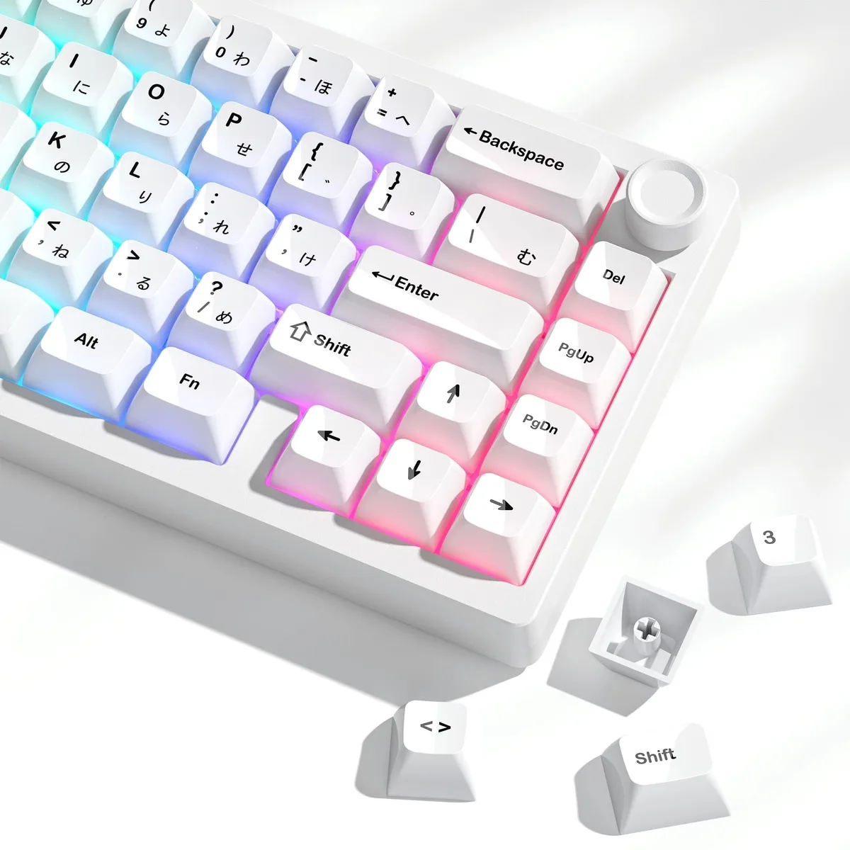 Womier Womier Japanese White Keycaps MDA Profile 115-Key Set — product photo