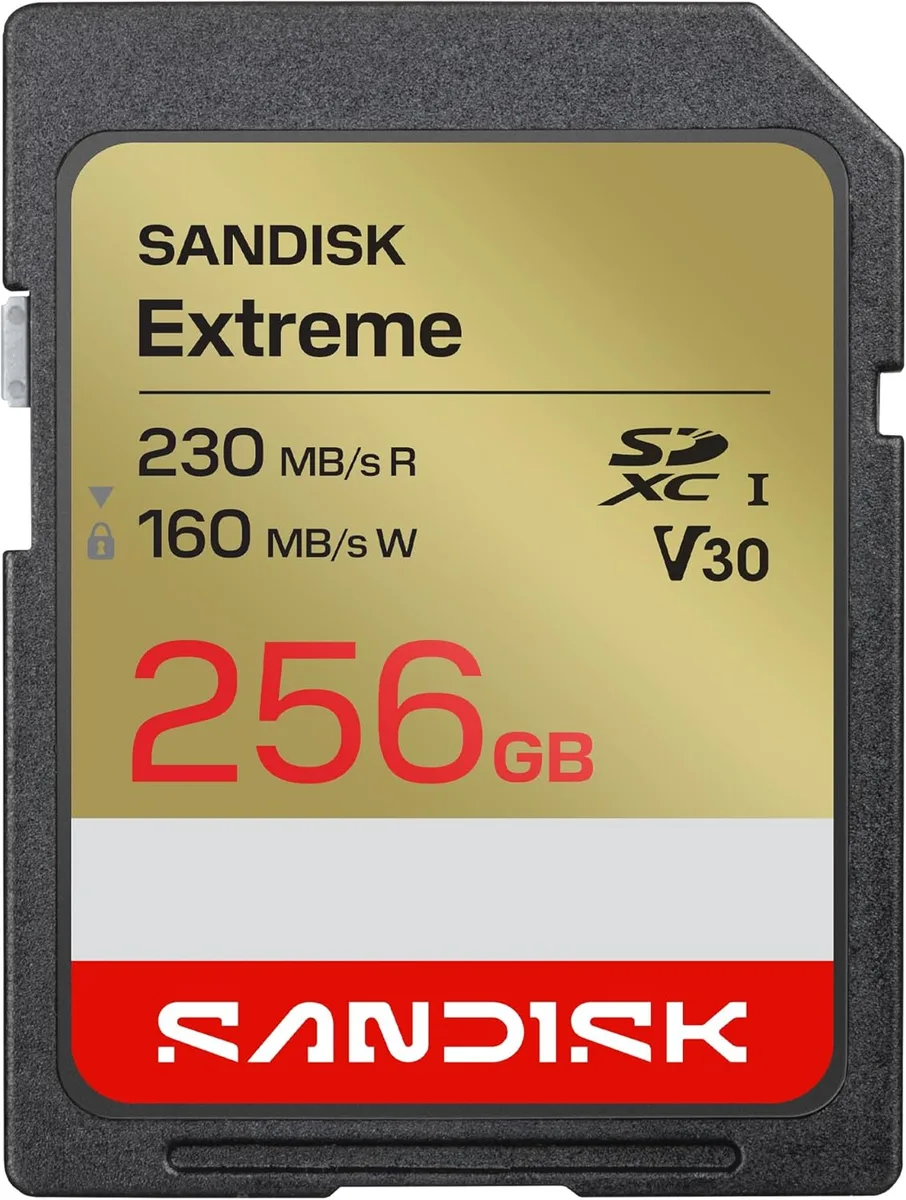 SanDisk SanDisk Extreme SDXC UHS-I 256GB memory card SDSDXV9-256G-GUCIN — product photo