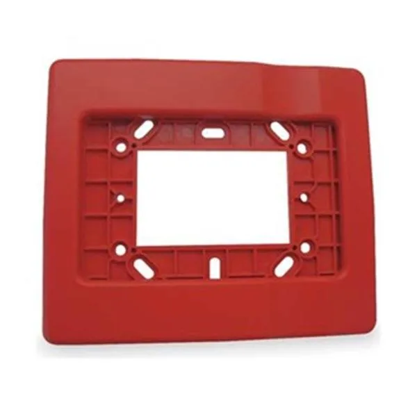 EDWARDS-SIGNALING EDWARDS-SIGNALING Trim Plate Red H 1/2 x L 5 7/8 In — product photo