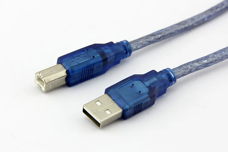 TeKit TeKit USB 2.0 Printer Cable A Male to Printer Male Copper Tape Shield 5.91 ft Black Blue — product photo
