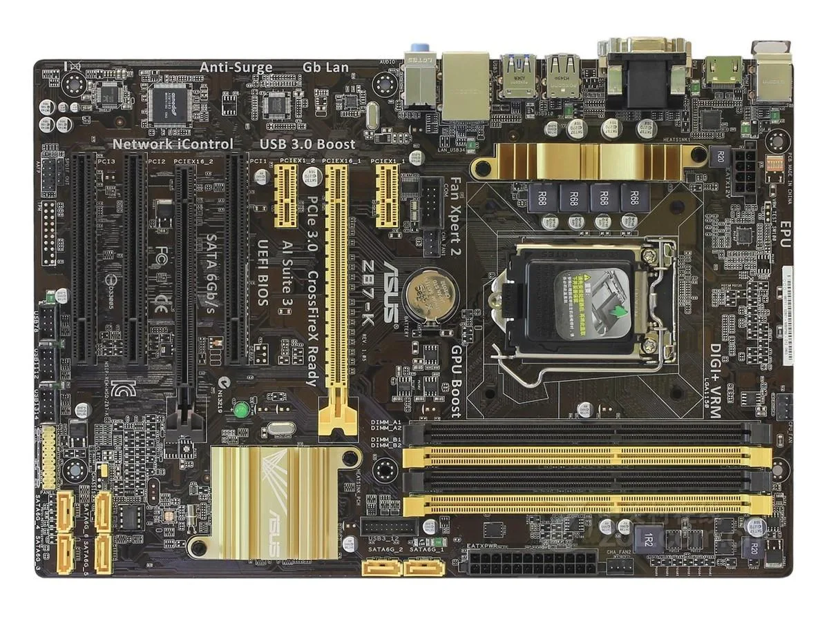ASUS ASUS Z87-K Intel Z87 DDR3 32GB ATX Motherboard — product photo