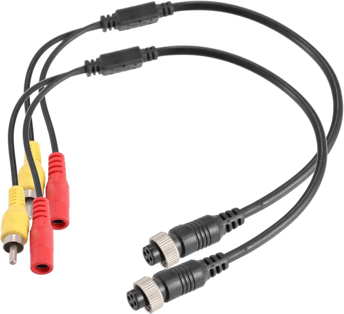 Boxwave Boxwave 2-pack M12 4-Pin Female to RCA AV Male DC Female Audio Adapter — product photo