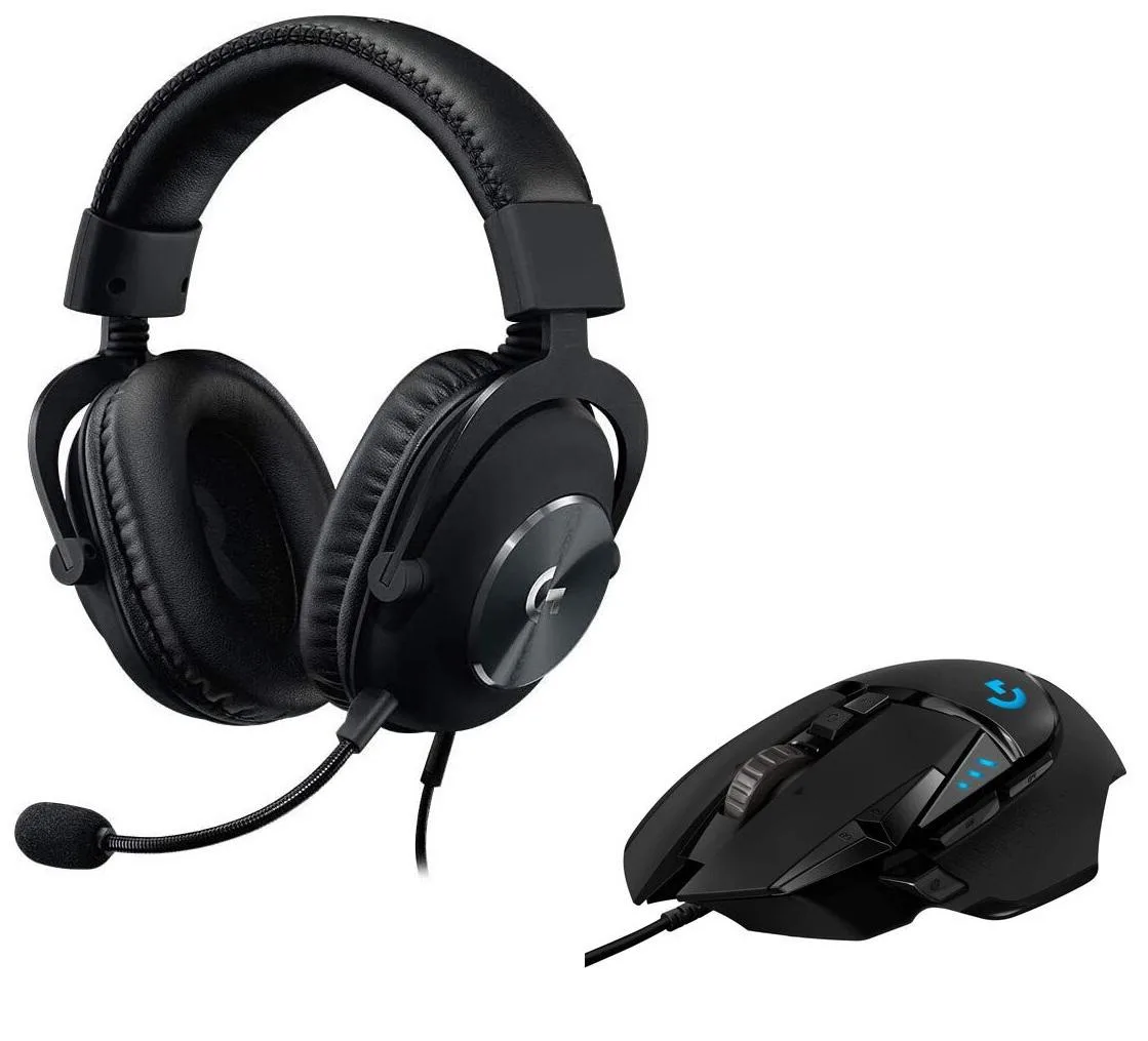 Logitech Logitech G Pro X Headset &amp; G502 Hero Mouse — product photo