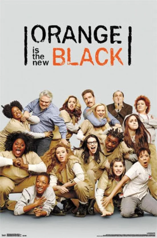 Orange and black group poster print, 24 by 36 inches, on heavy paper