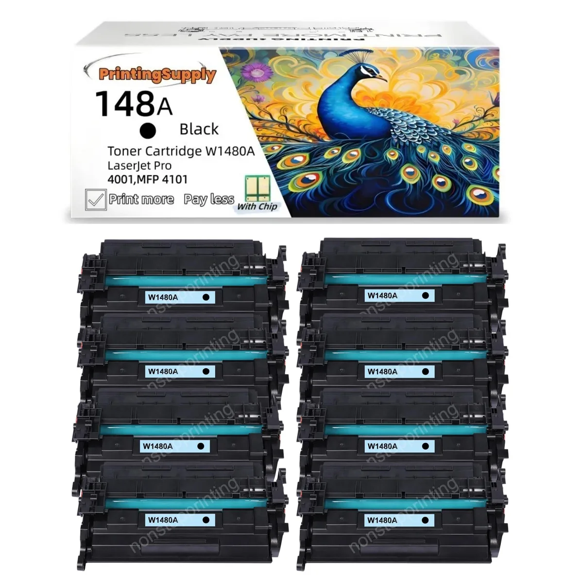Ninestar Technology Ninestar Technology W1480A toner cartridge 3 pack black — product photo