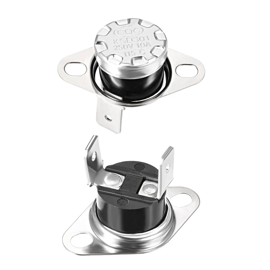 Unique-Bargains Unique-Bargains KSD301 115°C 250V 10A NC 6.3mm 2pcs electrical timer switch — product photo