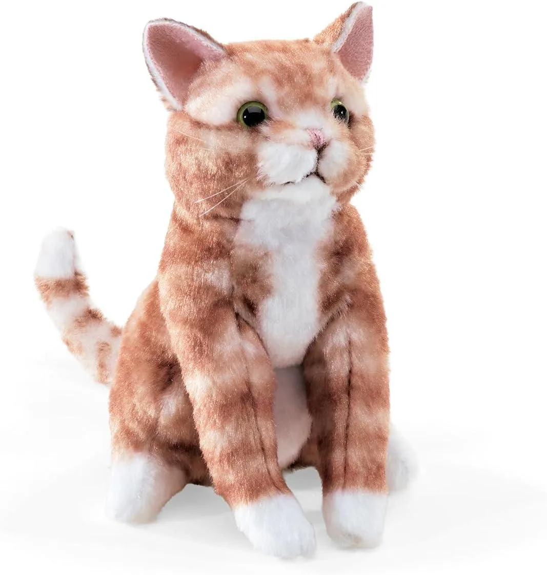Folkmanis Puppets Folkmanis Puppets Mini Orange Tabby Cat Finger Puppet — product photo