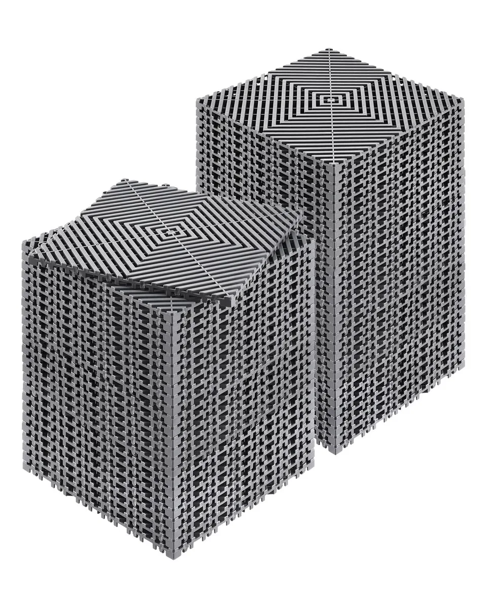VEVOR VEVOR GS-30*30*1.5-G Interlocking Drainage Mat 55 pcs 12 x 12 in Gray — product photo