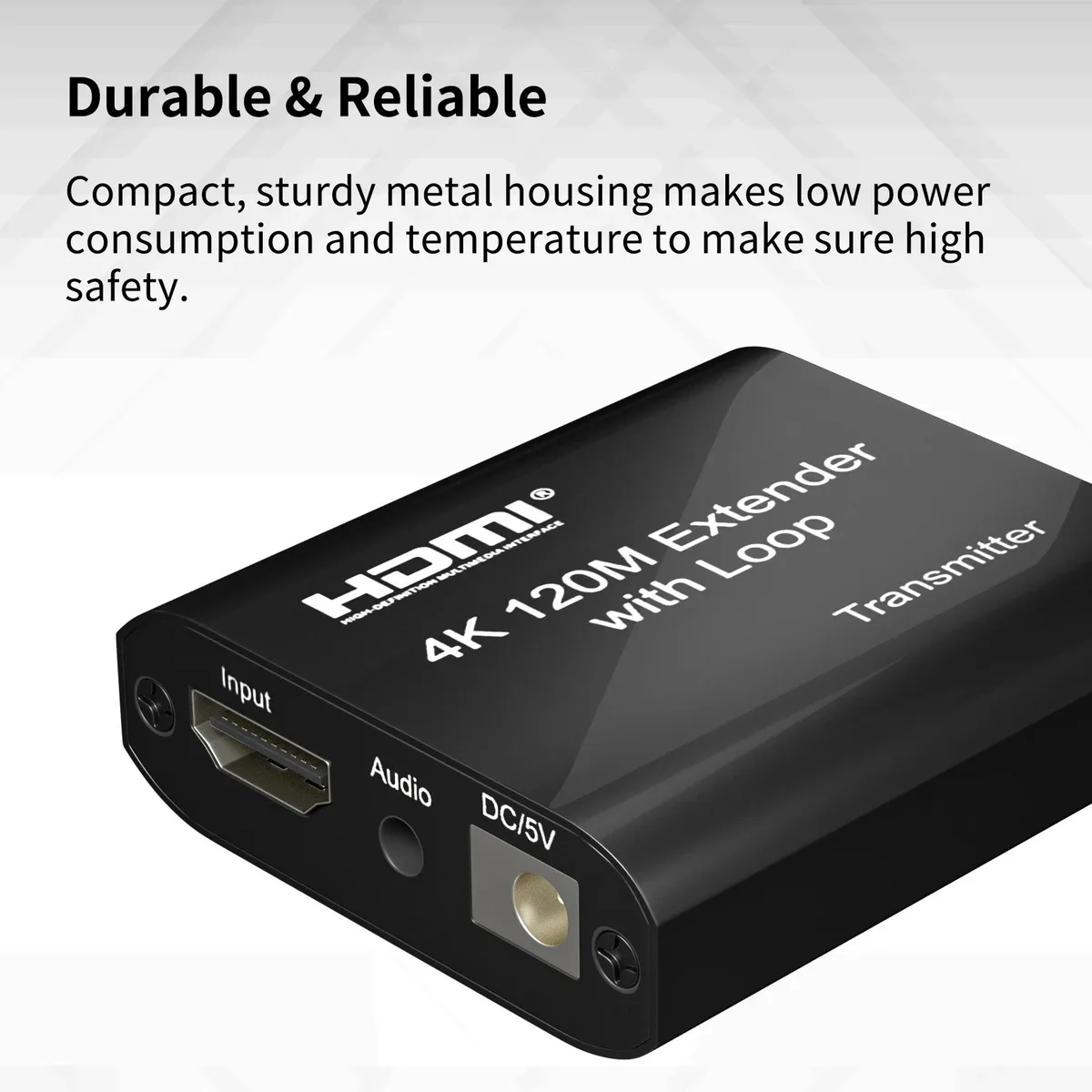 YINGHUA YINGHUA 4K HDMI Extender 120M Loop CAT5e/6 UK Plug — product photo