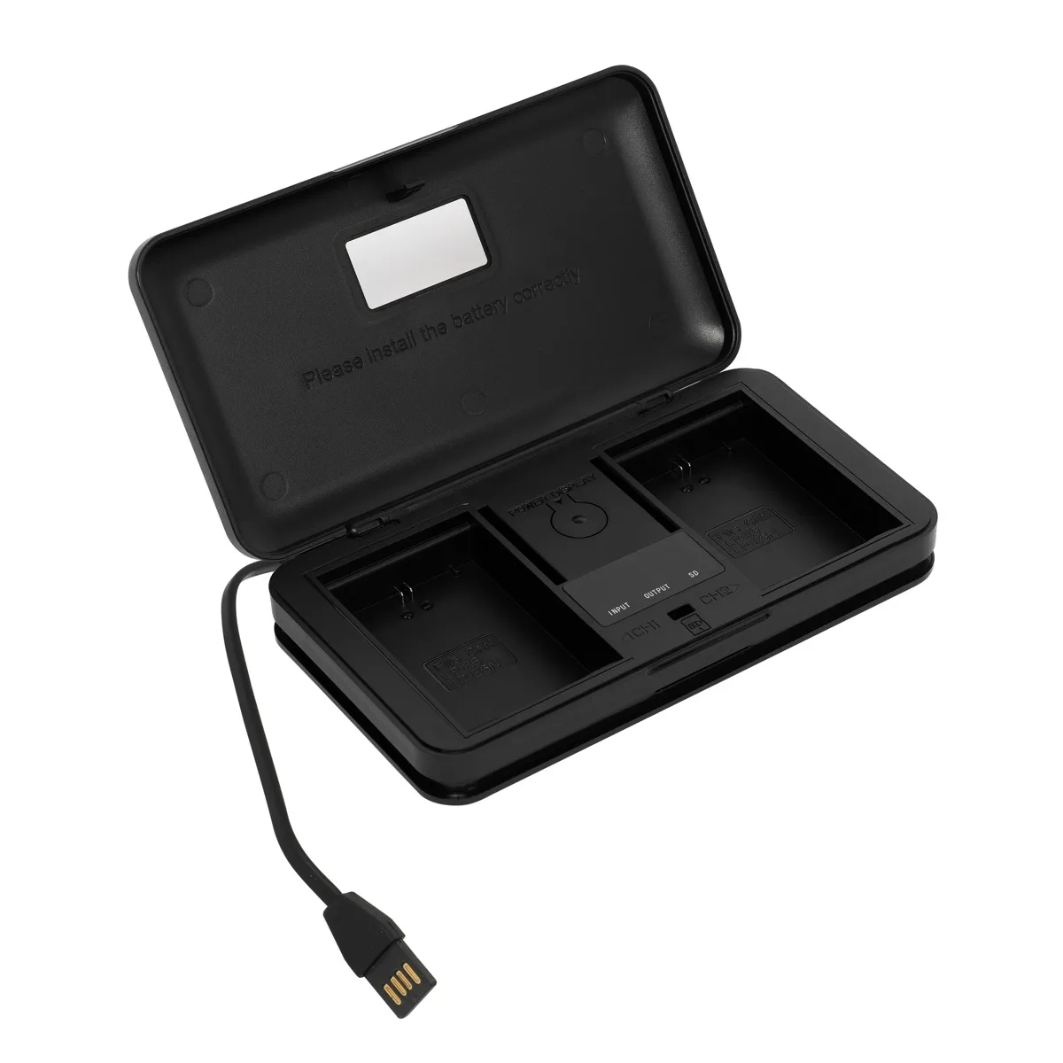 Green Extreme Battery Green Extreme Battery USB LCD dual charger case for Canon LP-E6/LP-E6NH — product photo