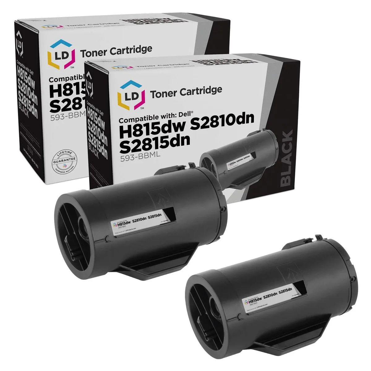 LD Products LD Products Compatible Toner Cartridge 593-BBML F9G3N Black 2-Pack 3000 pages — product photo
