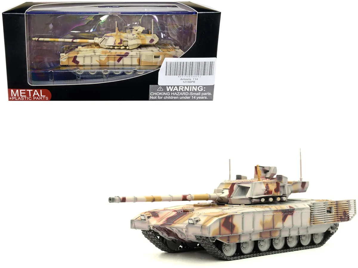 Panzerkampf Panzerkampf Russian T14 Armata MBT Multi-Desert Camouflage Armor Premium 1/72 Diecast Model — product photo